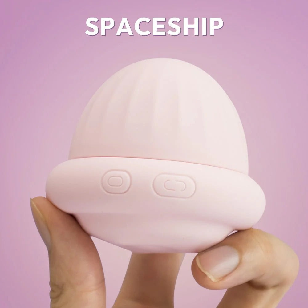 SPACESHIP DUAL-MOTOR CLITORAL&NIPPLE VIBRATOR