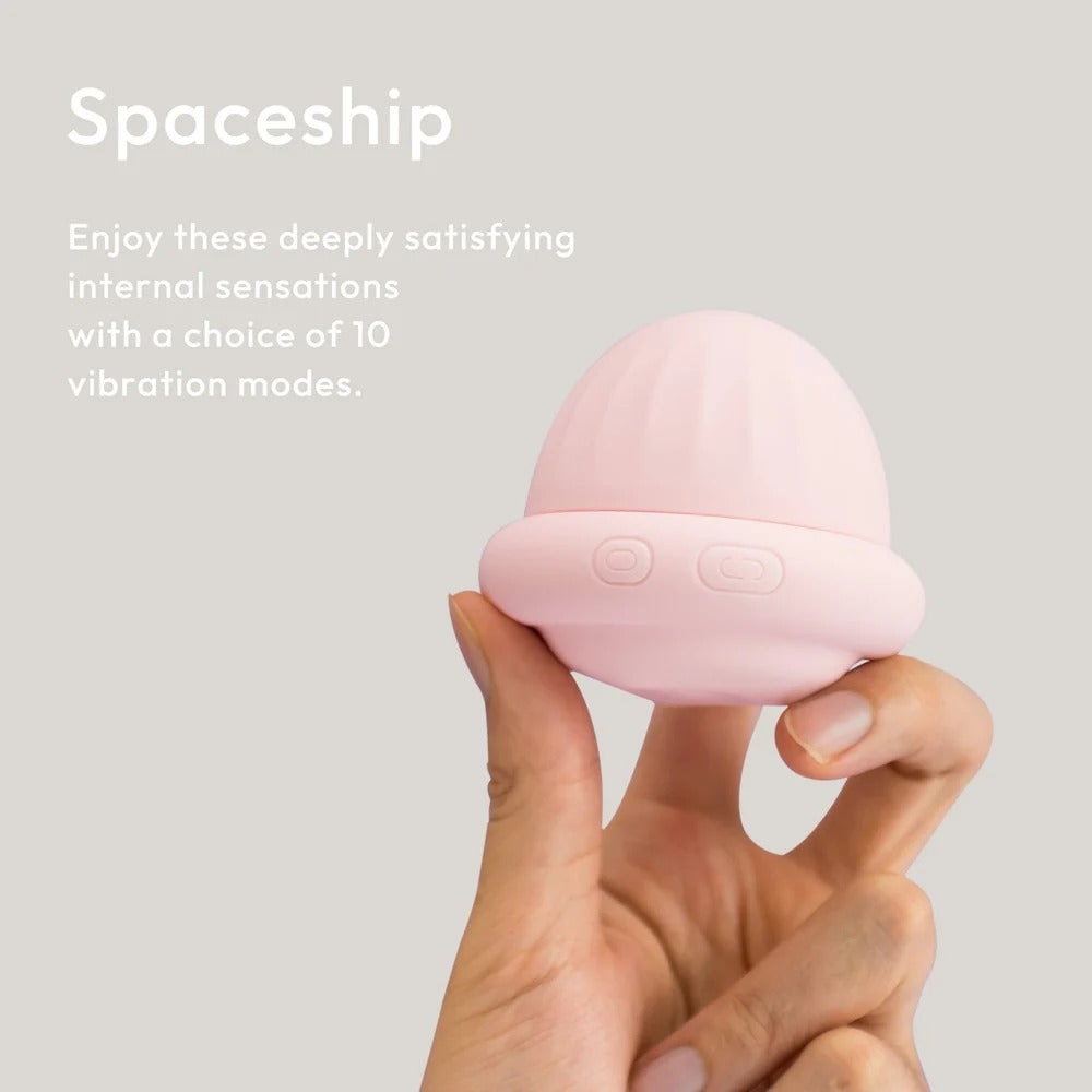 SPACESHIP DUAL-MOTOR CLITORAL&NIPPLE VIBRATOR