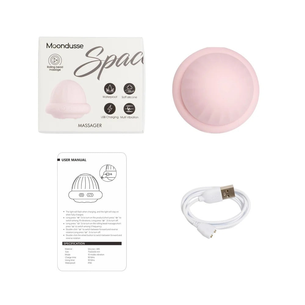 SPACESHIP DUAL-MOTOR CLITORAL&NIPPLE VIBRATOR